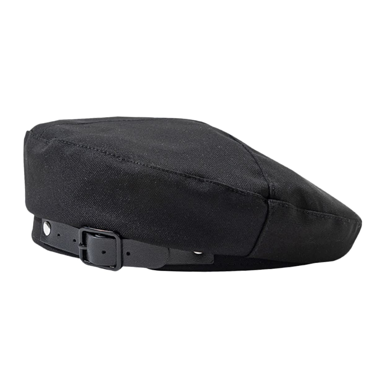 BESPORTBLE Leather Beret Hat for Women Simple French Design Sunscreen Windproof for Travel Vacation Park Black