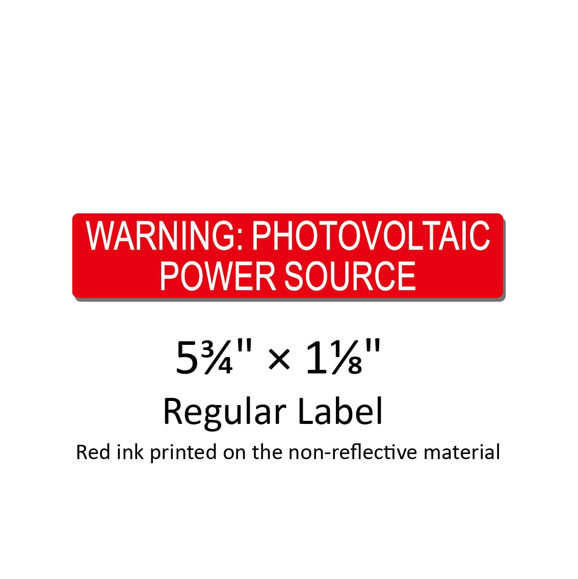 10 Pack Premium PV Labels Printed with Warning: Photovoltaic Power Source | Outdoor Rated PV Stickers | Solar Stickers | PV Label | Solar Label