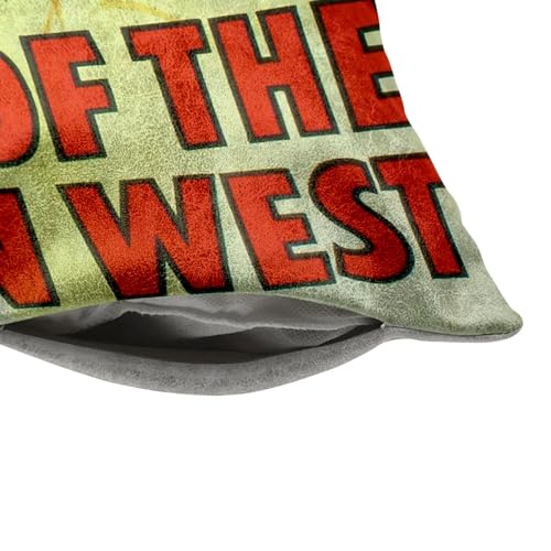 Coussin de luxe similicuir blanc affiche de cinéma vintage - 4