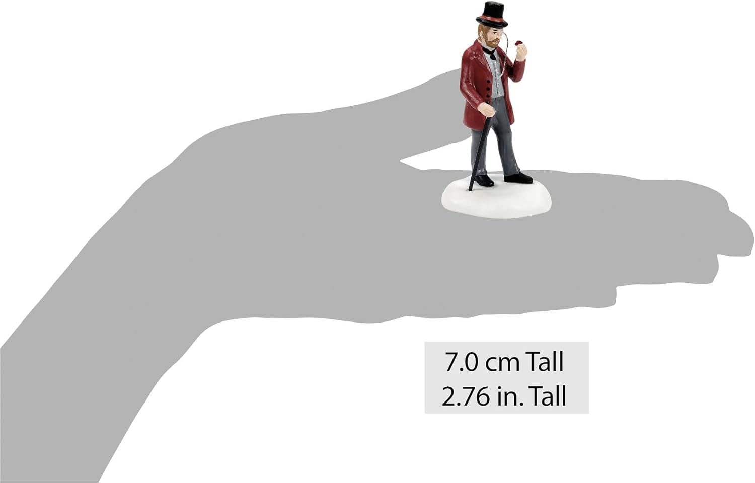 Department 56 Dickens Village Collection Accessories 40th Anniversary Limited Edition Too Pretty to Pellet Figurine- Hand Crafted Porcelain Mini Figurines Christmas Village Houses Home Decor 2.7 Inch