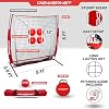PowerNet Pitching Bundle, Baseball Net with Pitch Perfect Targets & Strike Zone Attachment, Weighted Ball, Softball Baseball Training Equipment to Increase Pitching Accuracy, 3 Net Sizes