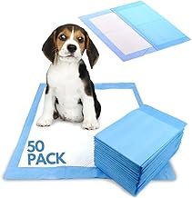 Discount Seller Puppy Training Pads 50 Packs (60x60cm) Multi-Layered Puppy Pads and Highly Absorbent Odour Locking Dog Pads—Anti-Slip and Disposable Incontinence Pads & Pee Pads for Dogs