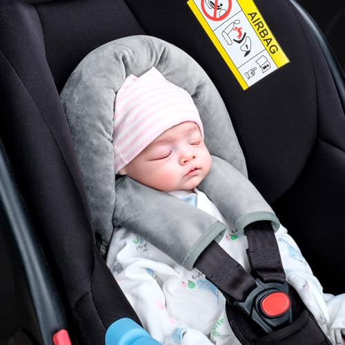 Image of COOLBEBE Upgraded Babybody Support & Strap Covers Set for Newborn Infant Toddler - Extra Soft Car Seat Insert Cushion Pad, Perfect for Carseats, Strollers, Swing