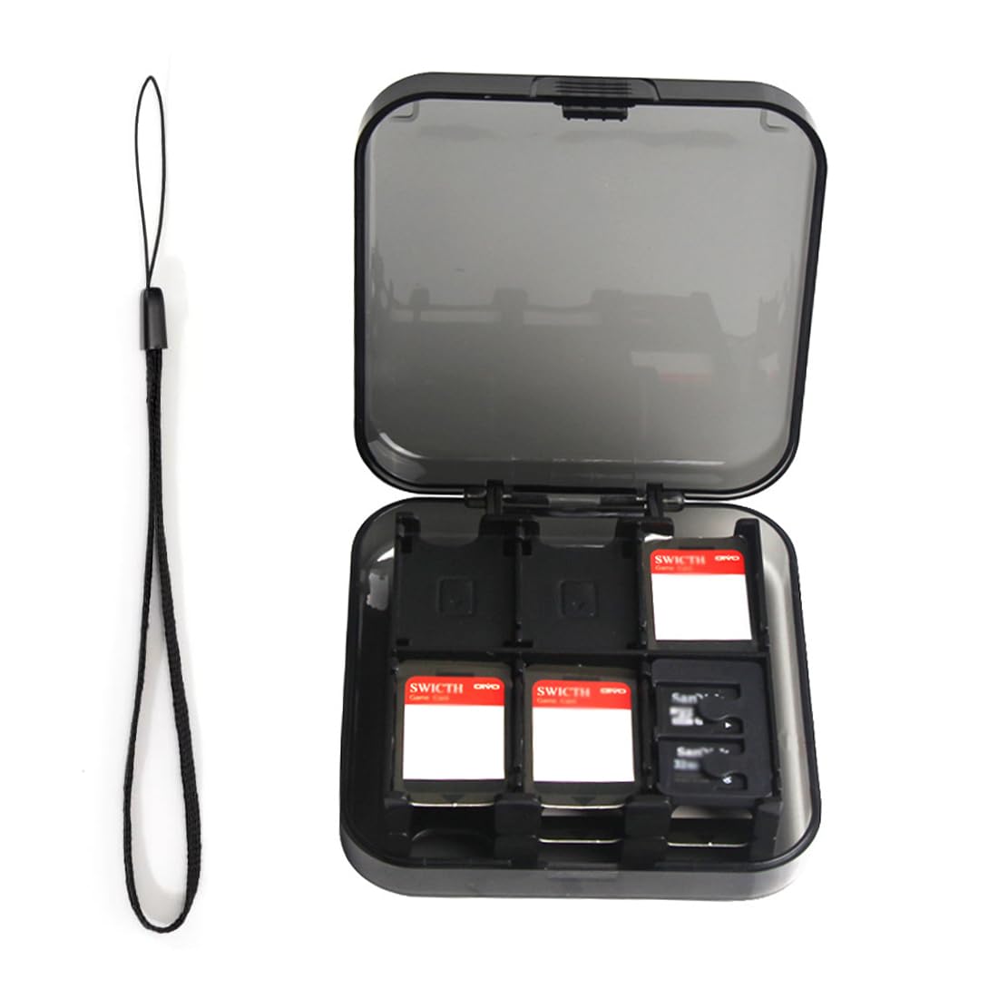 Étui transparent pour rangement de jeux Switch, pour 12 cartes Switch, Protection élégante, Rangement pour jeux