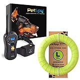 PetSpy P620 Dog Training Shock Collar and Dog Fitness Ring Bundle