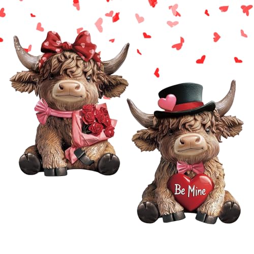 Statuette vache de prestige en résine finitions soignées pour stand et table - 2