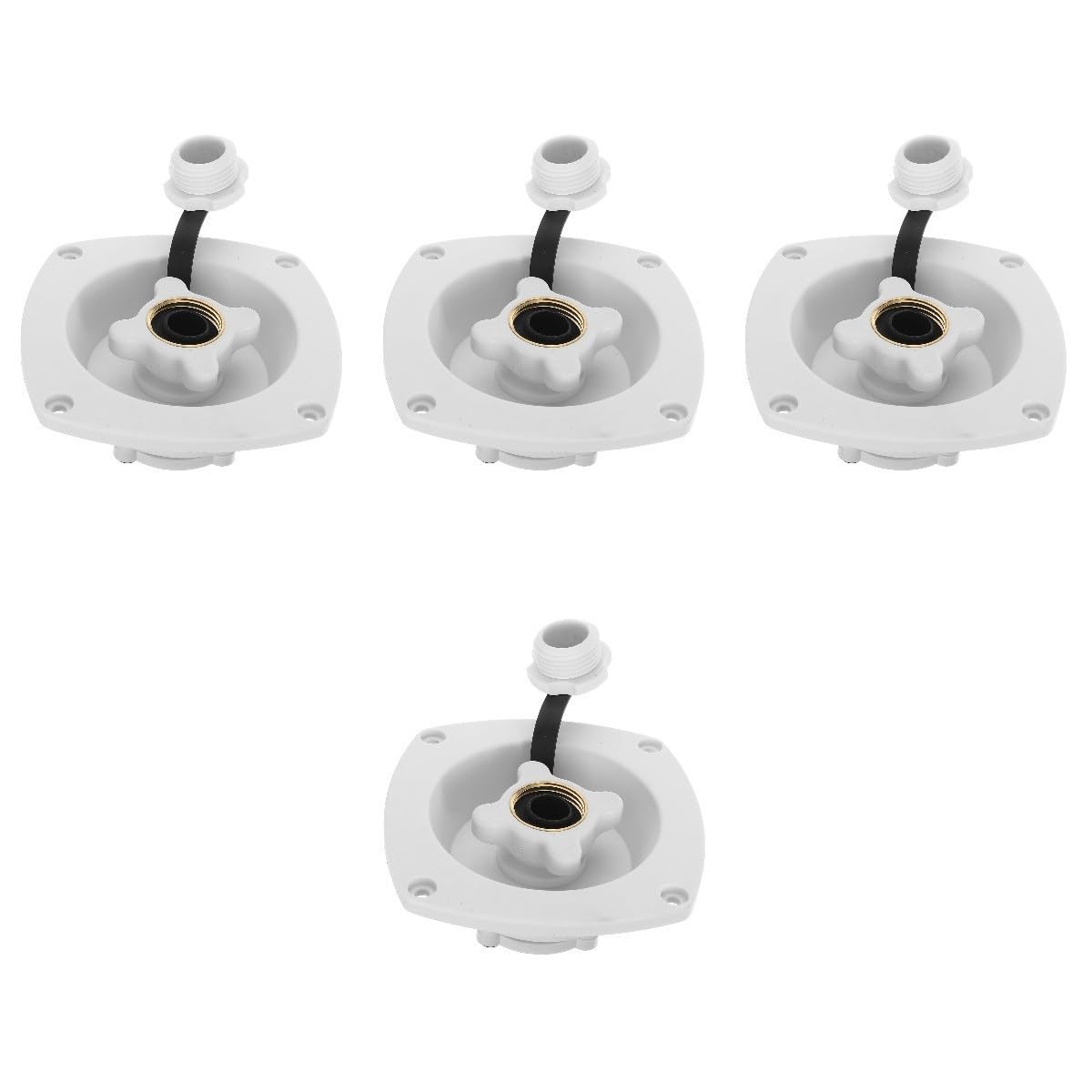 ULTECHNOVO 4piezas Tapa De Entrada De Agua Para Rv y Reemplazo De Accesorio De Fugas y Instalación Compatible Autocaravanas y Embarcaciones