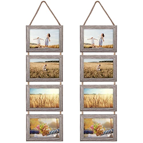 4x6-Hanging-Collage-Picture-Frame-Set-Rustic-8-Opening-Horizontal-Frames-Display-4-by-6-Photos-Prints-for-Wall-Decor 4×6 Hanging Collage Picture Frame Set Rustic 8 Opening Horizontal Frames Display 4 by 6 Photos Prints for Wall Decor