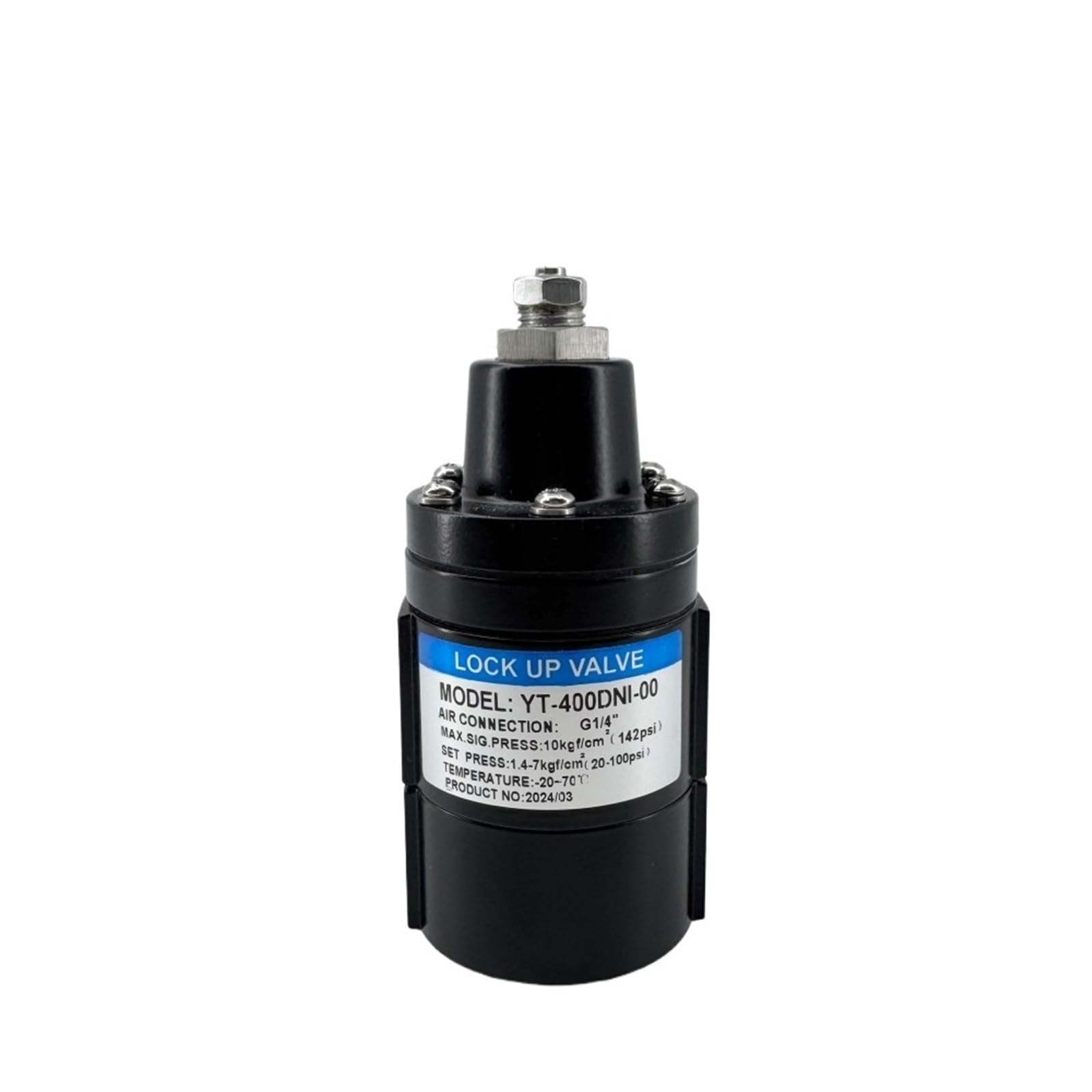 Vanne de verrouillage pneumatique YT400D double action raccordement NPT 1/4 pouce