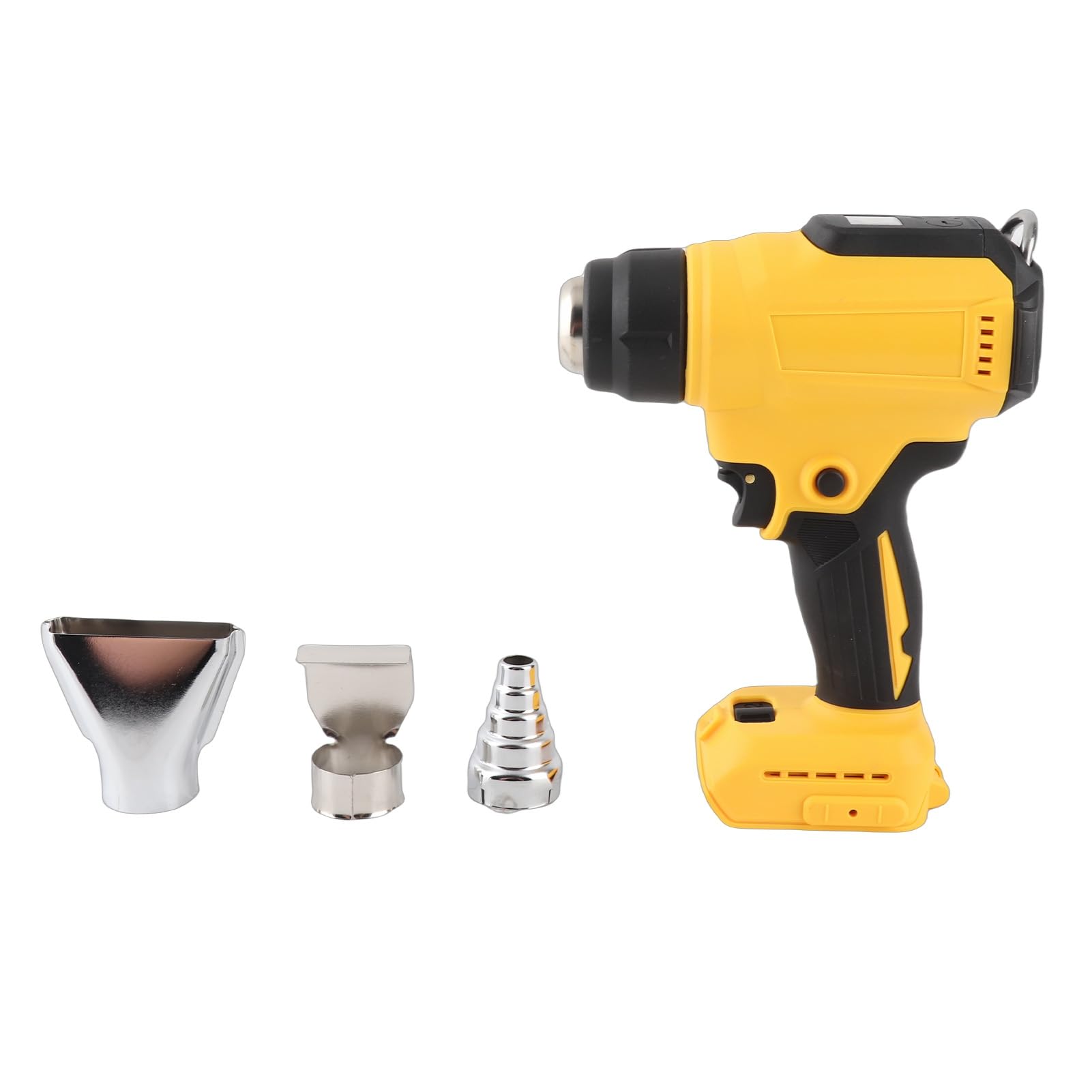 FTVOGUE Pistola de Calor Inalámbrica Pistola de Aire Caliente con Pantalla LED Núcleo de Calefacción de Cerámica 300 W 86 a 1022 Grados F Calefacción de 3 Segundos para Manualidades, Reparaciones