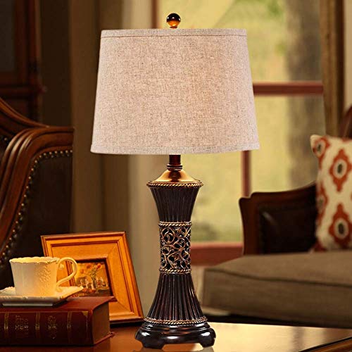 Lampe de lecture européenne avec base résine sculptée - 7