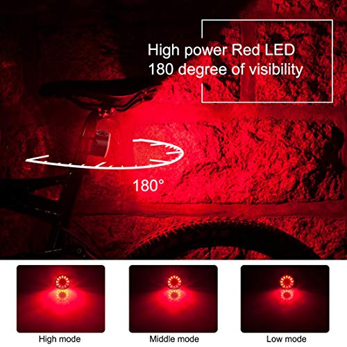 Te-Rich Ultra Bright Bike Lights Rechargeable 800 Lumens Headlight and Taillight Set, LED Bicycle Lights Front and Back, Quick Release Safety Lamp Cycling Accessories for Road/Mountain/City Bikes