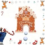 Lebkuchens Mini Golf Set, Weihnachts Indoor Golfspiel, Mit Zuckerstangen Und Lebkuchenhaus Tor, Für Dekoration Von Feiertagshäusern, Partys, Karneval