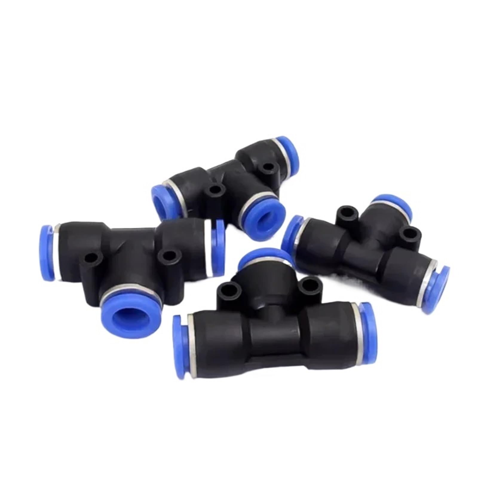 Conector Neumático De PE, Conexión Rápida, Reductor En T, Tubo De Plástico En Forma De T, Manguera De Agua De 4 Mm, 6 Mm, 8 Mm, 10 Mm Y 12 Mm(PE-10,200Pcs)