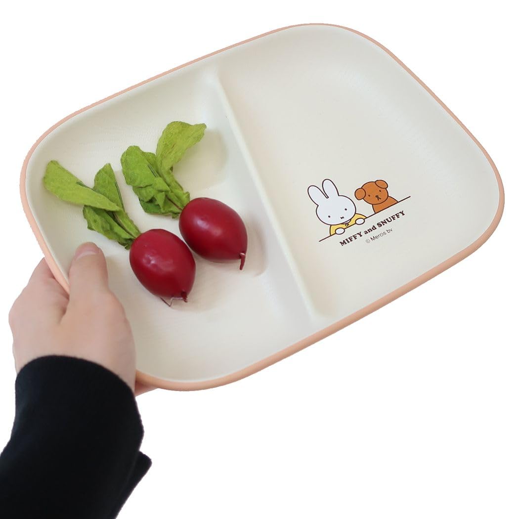 Marimo Craft DBM-1936 MIFFY & SNUFFY Square Plate, S, Pink, W 8.4