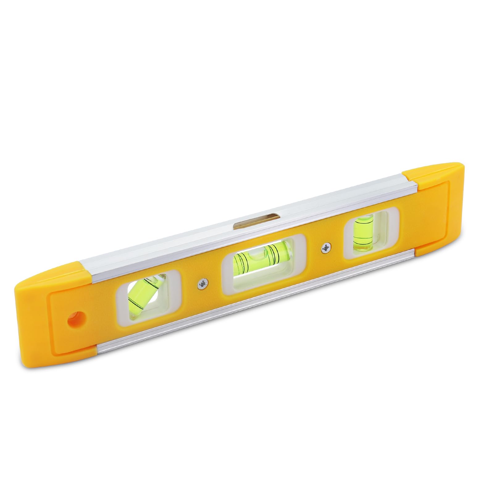 DTDNZKN 9 Inch (230 cm) Torpedo Level Magnetic, Small Leveling Tool with 3 Bubble Spirit Levels (45, 90, 180 Degree) - Ideal for Hanging Pictures, Installing Shelves, and Home Renovations