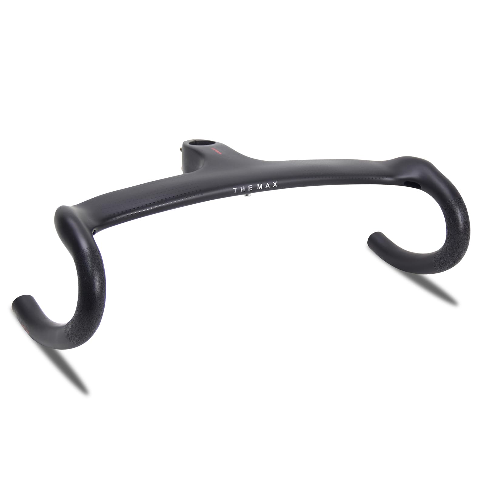 Manillar de fibra de carbono, manillar integrado Yccyctrek para bicicleta de carretera, manillar de vástago de carbono, vástago integrado, manillar de bicicleta de carretera de 420 x 110 mm