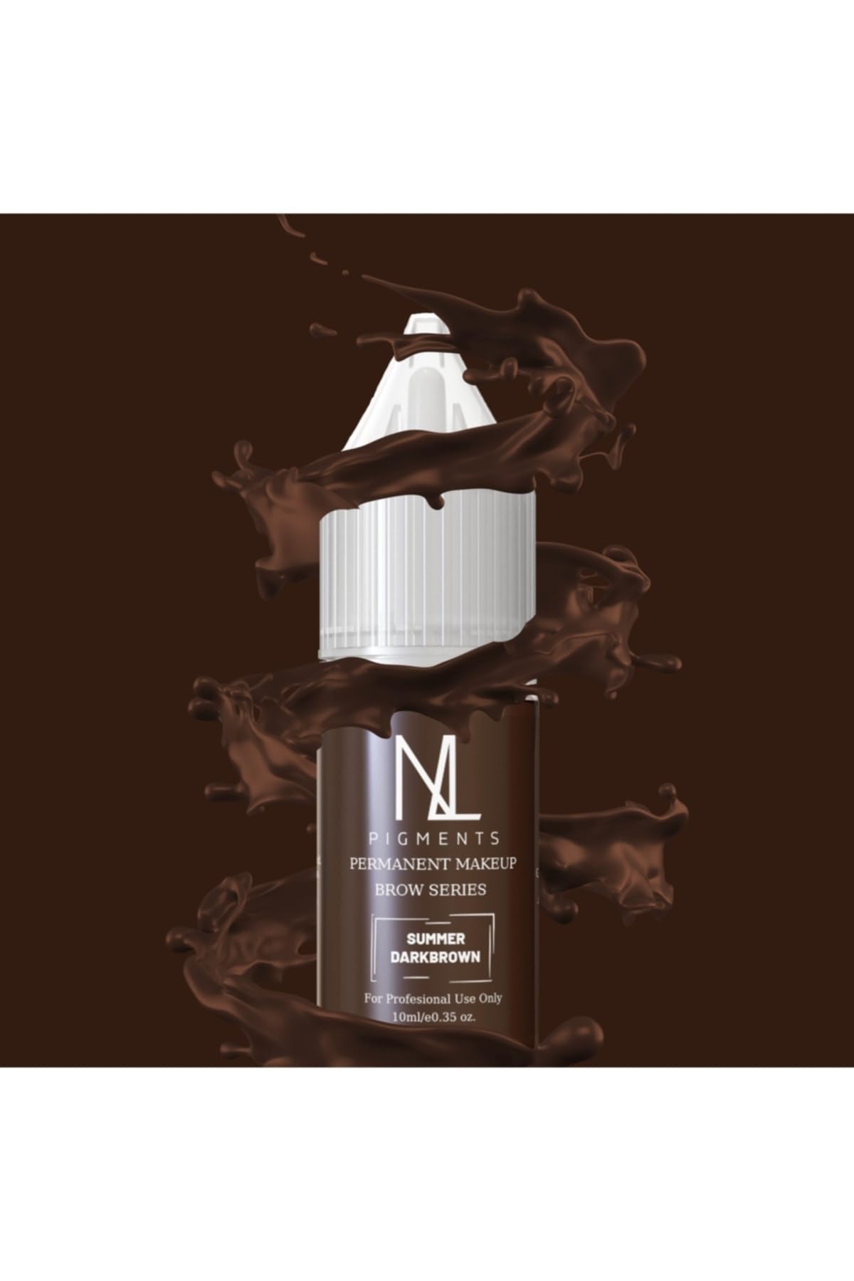 NL Pigment Kalıcı Makyaj Kaş Boyası, Summer Darkbrown, 10ml, Profesyonel Kullanım