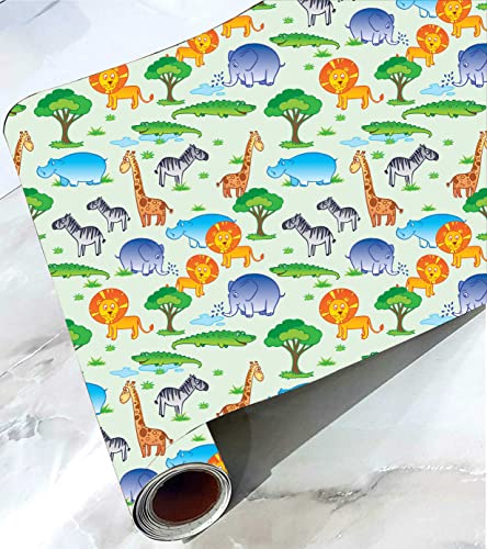 Image of CABANA HOMES (45cm x 125cm, 20 Rolls (120 sq. ft) Wallpaper for Kids Room Self Adhesive,Wall Stickers,Baby Room,Wardrobe,Furniture