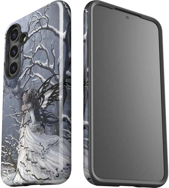 Skinit Impact Phone Case Compatible with Galaxy S24 Plus - Officially Licensed Fairy with Owl in Snow by Nene Thomas Design