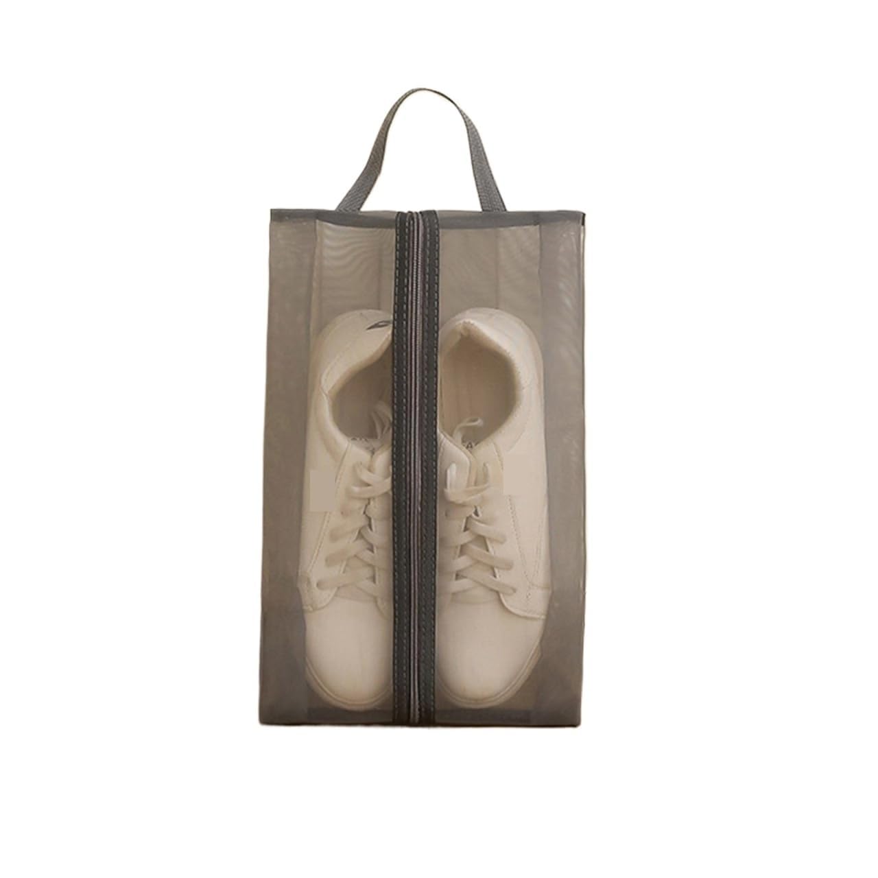 2 pc Storage Dustproof Portable Outdoor Mesh Shoe Bag Breathable Lightweight Travel Shoe Bag Shoe Pouch for Outdoor Use/Travel/Sports(Large Grey)