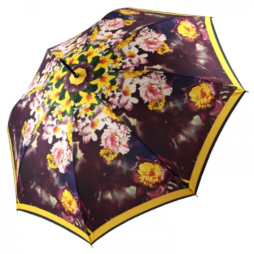 Preisvergleich Produktbild Pierre Cardin Stockschirm Regenschirm Automatik Damen Blumen Muster 1