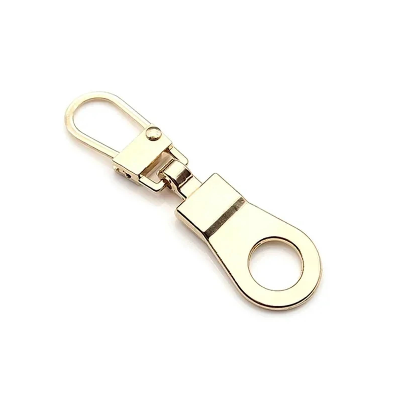 Lot de 100 tirettes de fermeture éclair de rechange amovibles pour valise, accessoires métalliques (doré)