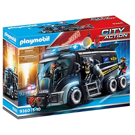 PLAYMOBIL City Action Vehículo con luz LED y módulo de Sonido, A Partir de 5 años (9360)