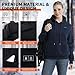 Vokora Heated Hoodie for Women and Men with 12000 mAh 7.4V Rechargeable Battery, Men's Heated Sweatshirt Unisex Pullover 6 Heating Zones 3 Heating Levels Navy