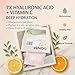 GONIM Face Mask Korean Skin Care with Hyaluronic Acid Serum, Vitamin C, Collagen Activation-Hydrating Face Masks Skincare, Anti Aging & Moisturizing Sheet Mask for All Skin Korean Face Mask 30mlx15pcs