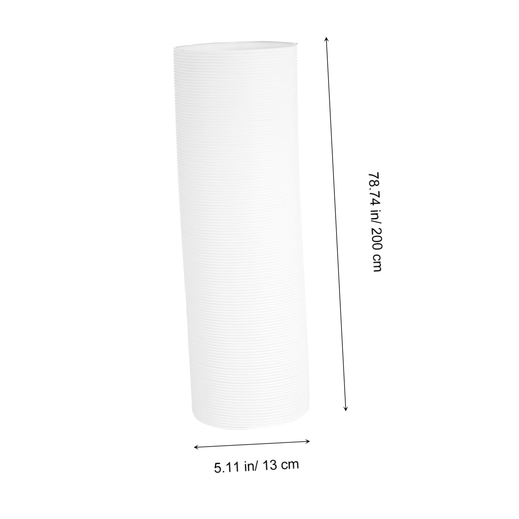 TOPBATHY Tubo Flessibile Buona Elasticità in PPR per Condizionatore Portatile e Facile da Riporre Bianco Estensibile Estremità Connesse per Ventilazione Efficiente