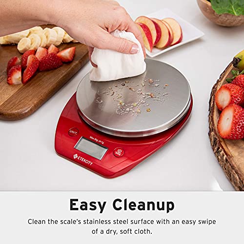 Image of SF-400 Digital Kitchen Weighing Scale | 10Kg x 1g Precision | Food Scale with LCD Display for Cooking, Baking, Meal Prep & Healthy Diet | Compact Electronic Weight Machine for Home Use (Chili Red)