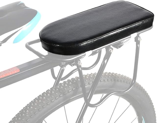 ASPIRER Bicycle Rear Seat Cushion, Bike Back Seat for Children, PU Leather Soft Kids Carrier Seat Cushion
