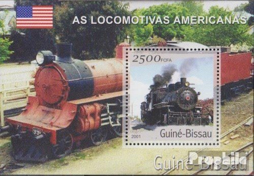 Gwinea-Bissau 2001 Transport- i Transport (Znaczki dla kolekcjonerów) Pociagi/kolej/kolejka linowa