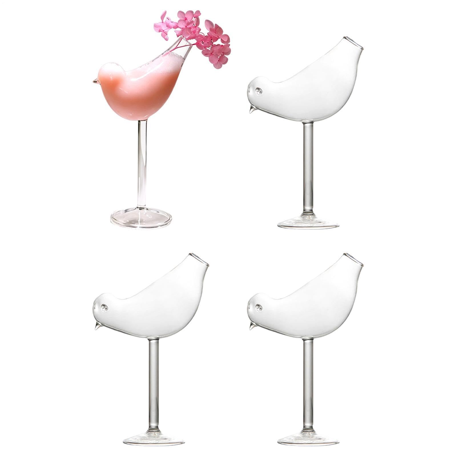 Verres à liqueur oiseaux pour pendaison de crémaillère et anniversaire