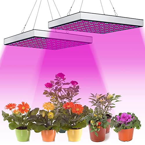 Ansobea 2x45W LED Pflanzenlampe, 225 LEDs Grow Lampe & Pflanzenlicht mit Vollspektrum (4050LM), Ideal für Zimmerpflanzen, Gemüse, Blumen, Aussaat,...