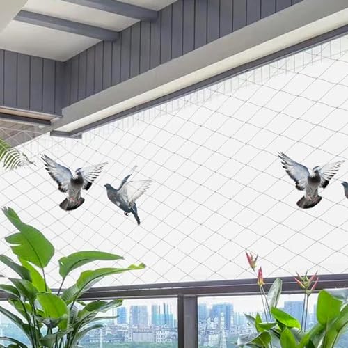 Kuber Industries Bird Net | Nylon Bird Control Net | Net for Balcony | Child Protection Net | Anti Bird Net | Net for Pigeon | Monkey Net | Net for Graden | 20X10 Feet | White