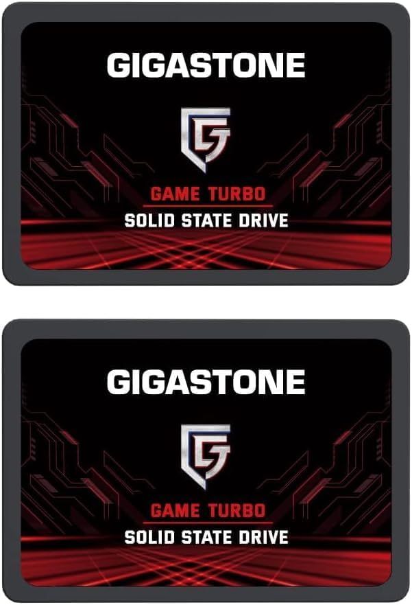 SATA SSD 1TB (2-Pack) 2.5 inch SSD 550MB/s Upgrade Laptop PC Memory and Storage PS4 HDD Replacement 2.5" Internal Solid State Hard Drives SATA III SLC Cache 3D NAND Game Turbo Performance