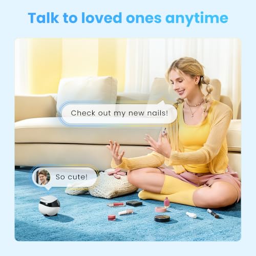 Enabot EBO SE 2 Mobile Pet Camera: 2K Home Robot Companion (Blue Eyes) - Image 4