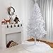 Yorbay Árbol de Navidad Artificial Blanco con Soporte en Metal, Decoración Navideña...