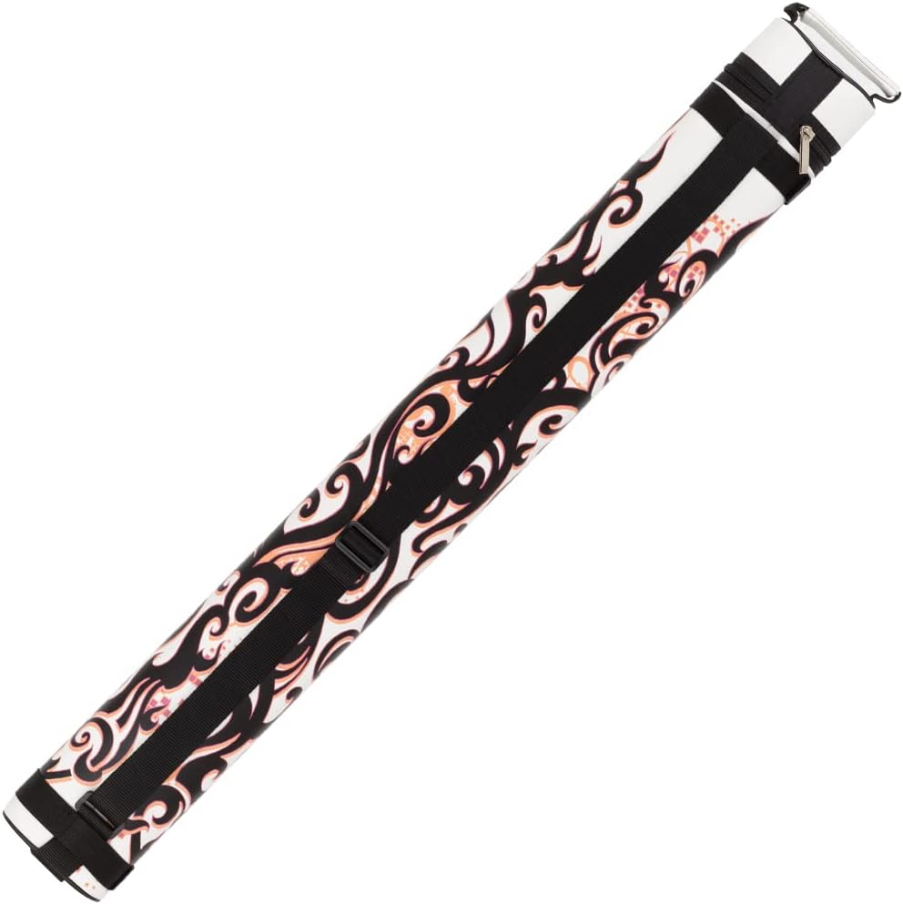 Athena ATHC03 Heartburn 2 Butt 2 Shaft Hard Pool Cue Case - Pink/White