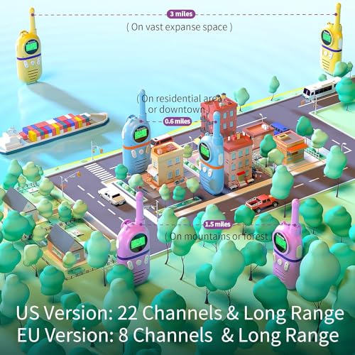 Best Kid Inspireyes Rechargeable Walkie Talkies For Kids, 48 Hours