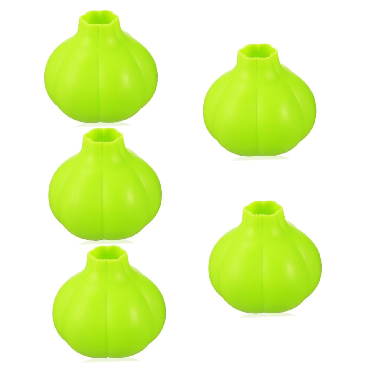 HEALLILY 5pcs Garlic Scraper Garlic Roller Silicone Peeler Skin Remover Tool Lightweight Kitchen Accessory
