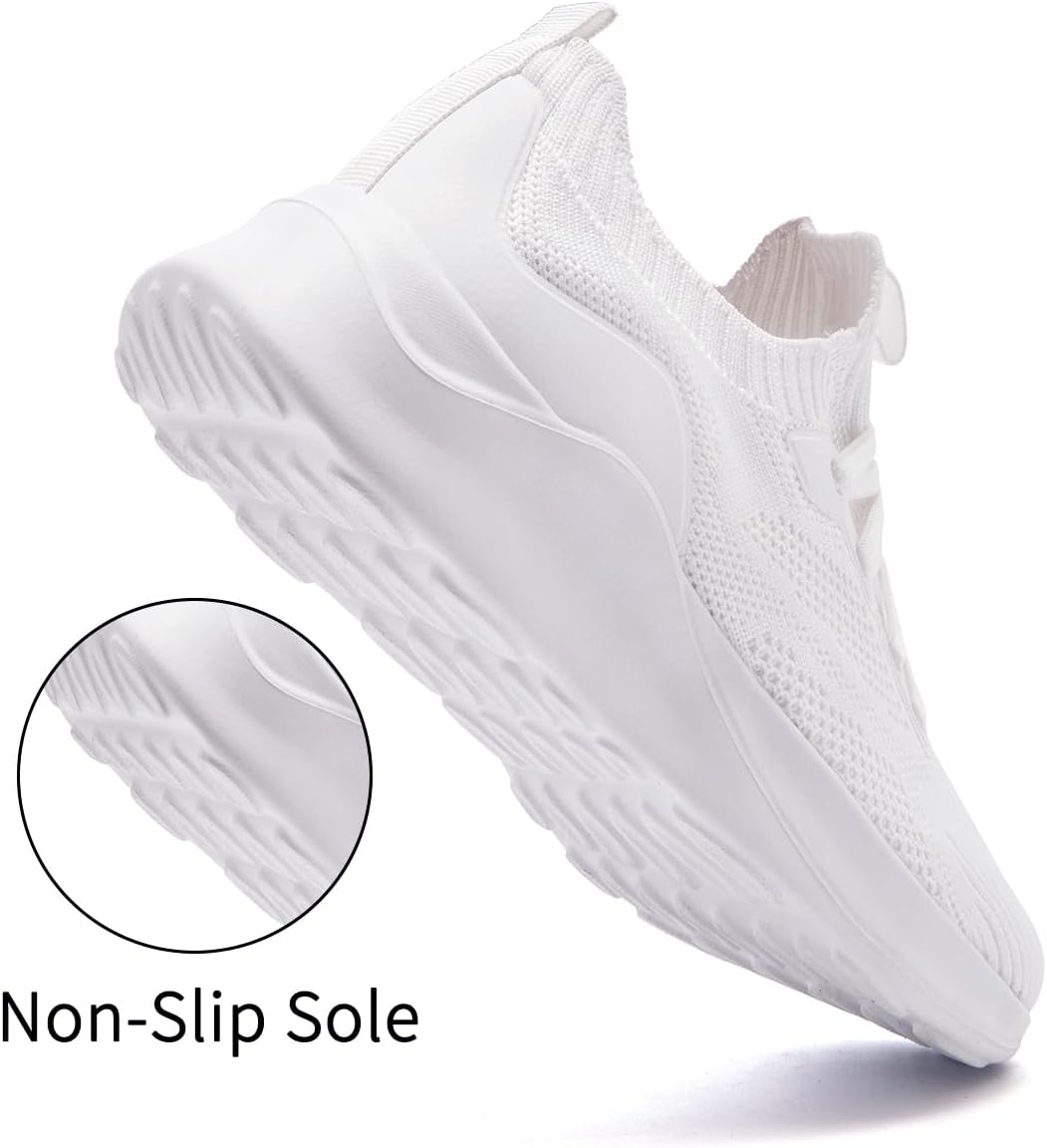 Womens Walking Shoes Running Sneakers Slip On Tennis Sport Workout Gym Athletic Travel Work Lightweight Non Slip Fashion Breathable Comfortable Shoes - Image 3