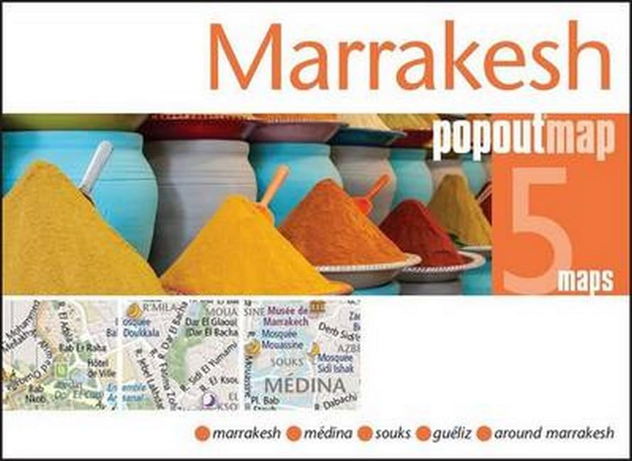 Marrakesh PopOut Map: Handy pocket size pop up city map of Marrakesh Map – Folded Map, June 9, 2014