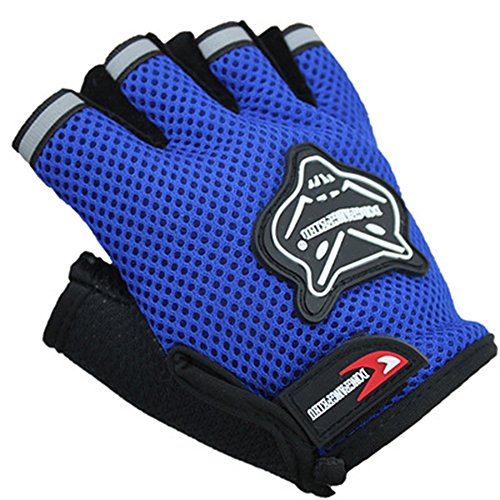 ZOONAI Cycling Gloves Boy Girl Child Children Mountain Bike Gloves Half Finger Biking