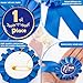 Award Ribbons 1st 2nd 3rd Place Recognition Rosette Set Awards Blue Red White Badge Ribbons for Classroom Prize Science Fair Talent Show (3 Pcs)