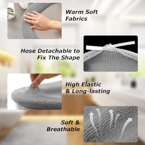 image for Legigo 5 Pack Thicker Bathroom Toilet Seat Cover Pads- Soft Warmer Toi