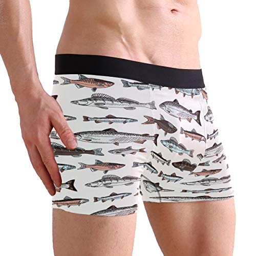 ZZKKO Shark Otter Frog Mens Boxer Briefs Underwear Breathable Stretch Boxer Trunk with Pouch S-XXL4