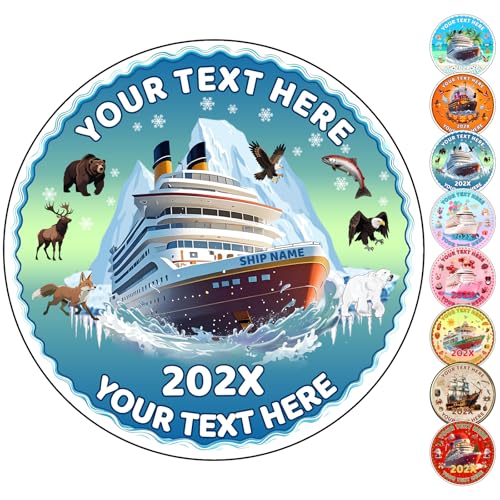 Personalized Cruise Door Magnets Custom Family Cruise Door Decorations Magnetic Customized Ship Name Year Anniversary Alaska Halloween Christmas Mardi Gras Honeymoon-9